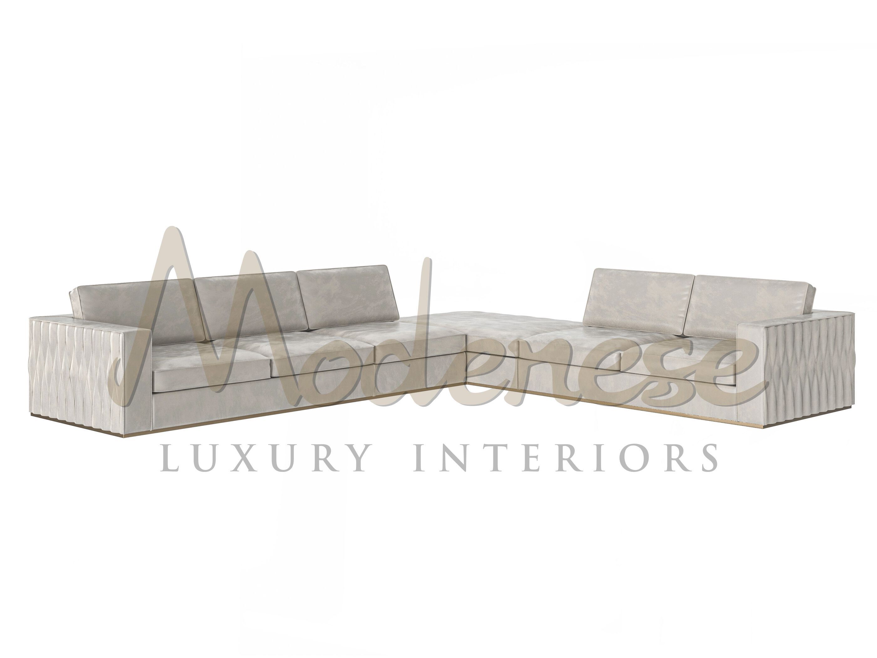 Угловой диван из ткани на 5 мест Modenese Luxury Interiors LUXE TOUCH ARCH-00037675 - Вид №1