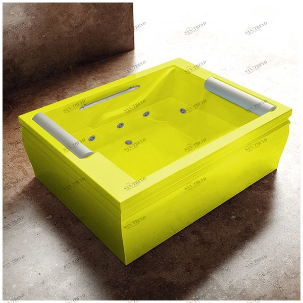 Ванна с гидромассажем жёлтая Gruppo Treesse Blanque 1915 VTL-V1697-Z VTLV1697Z