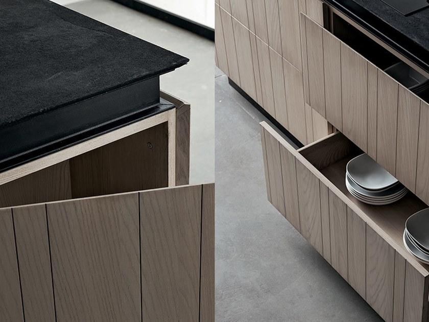 Shake Деревянная кухня с полуостровом Cubic sun-id-1441431 - Вид №5