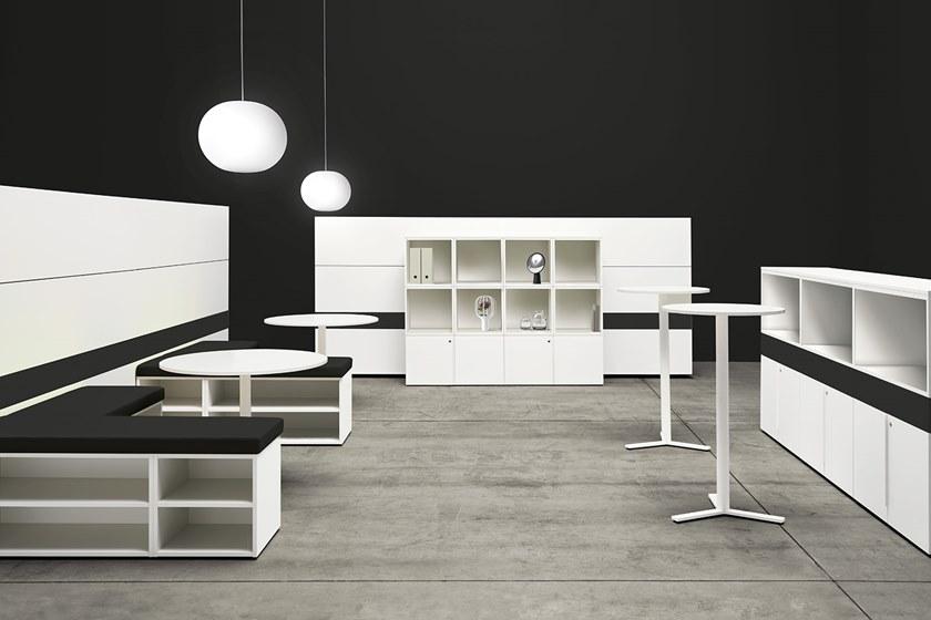 Manerba Модульный офисный шкаф с распашными дверцами K-box sun-id-1377800 - Вид №6