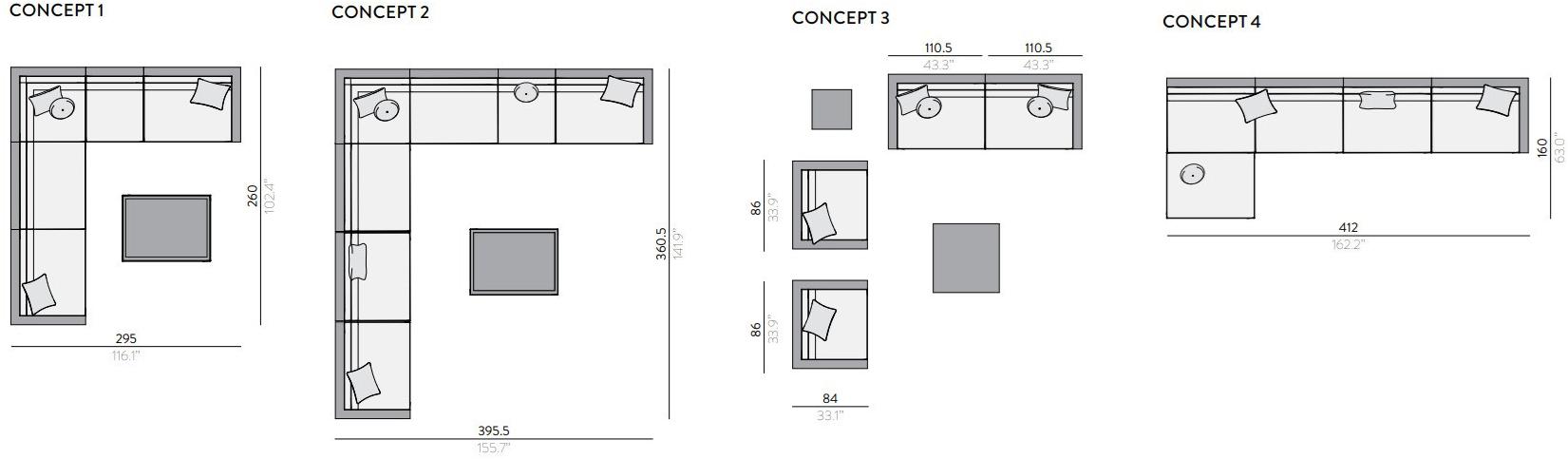 MANUTTI Модульный садовый диван Fuse sun-id-1458978 - Вид №16