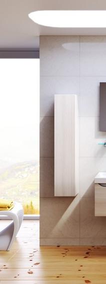 Анкона пенал подвесной, цвет акация  An.05.25/А AQWELLA Ancona sun-id-277854 - Вид №2