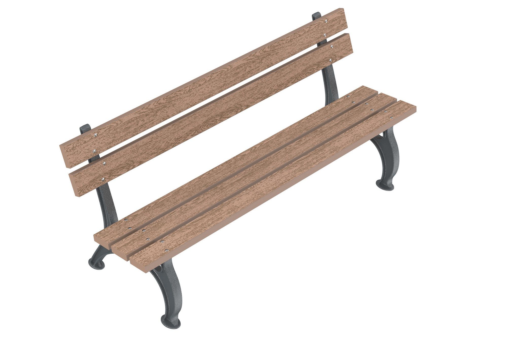 Скамья WPC со спинкой Lazzari Otranto ARCH-00147219 - Вид №1