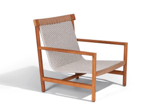 Садовое кресло из тикового дерева с подлокотниками