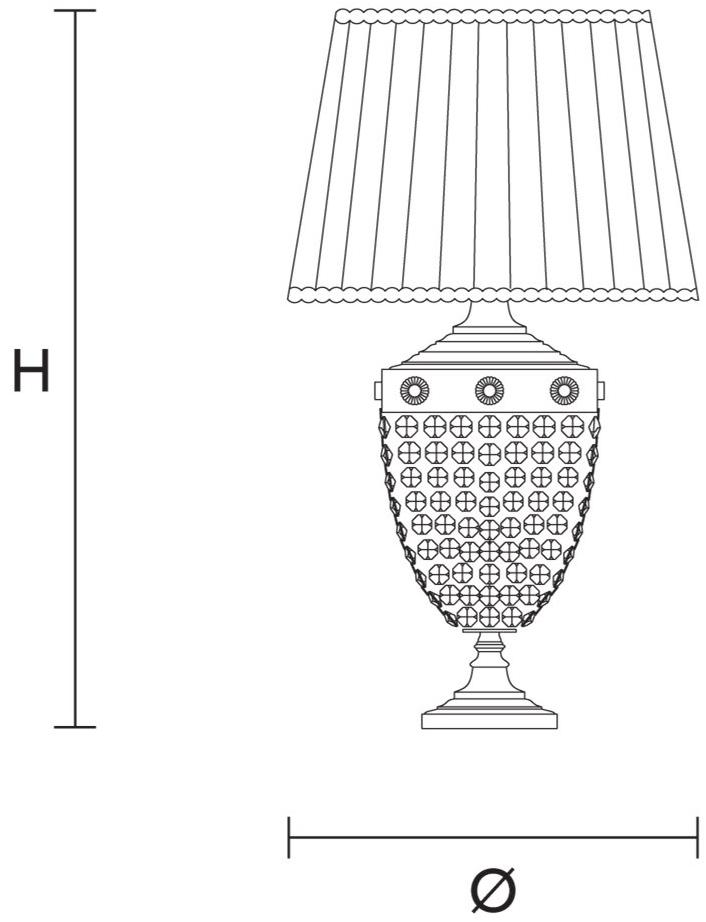 Masiero Хрустальная настольная лампа Elegantia sun-id-1424076 - Вид №3