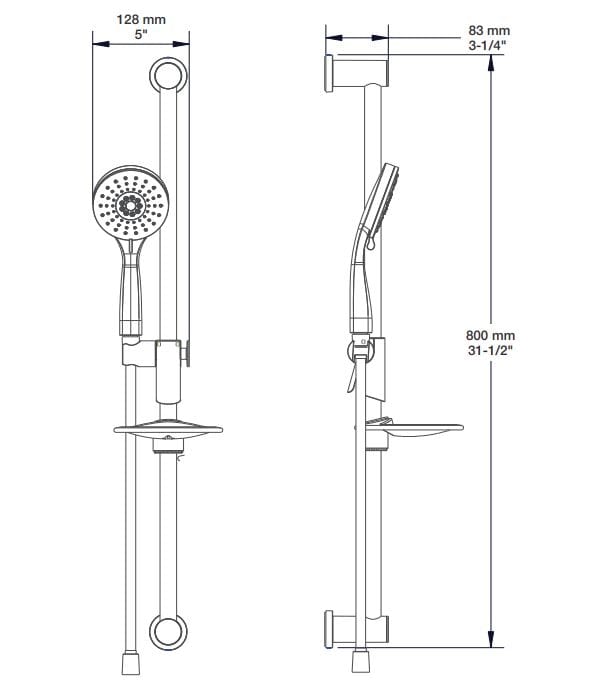 Термостатический набор для душа с душем BARIL PRO-4245-66 ARCH-00088571 - Вид №2