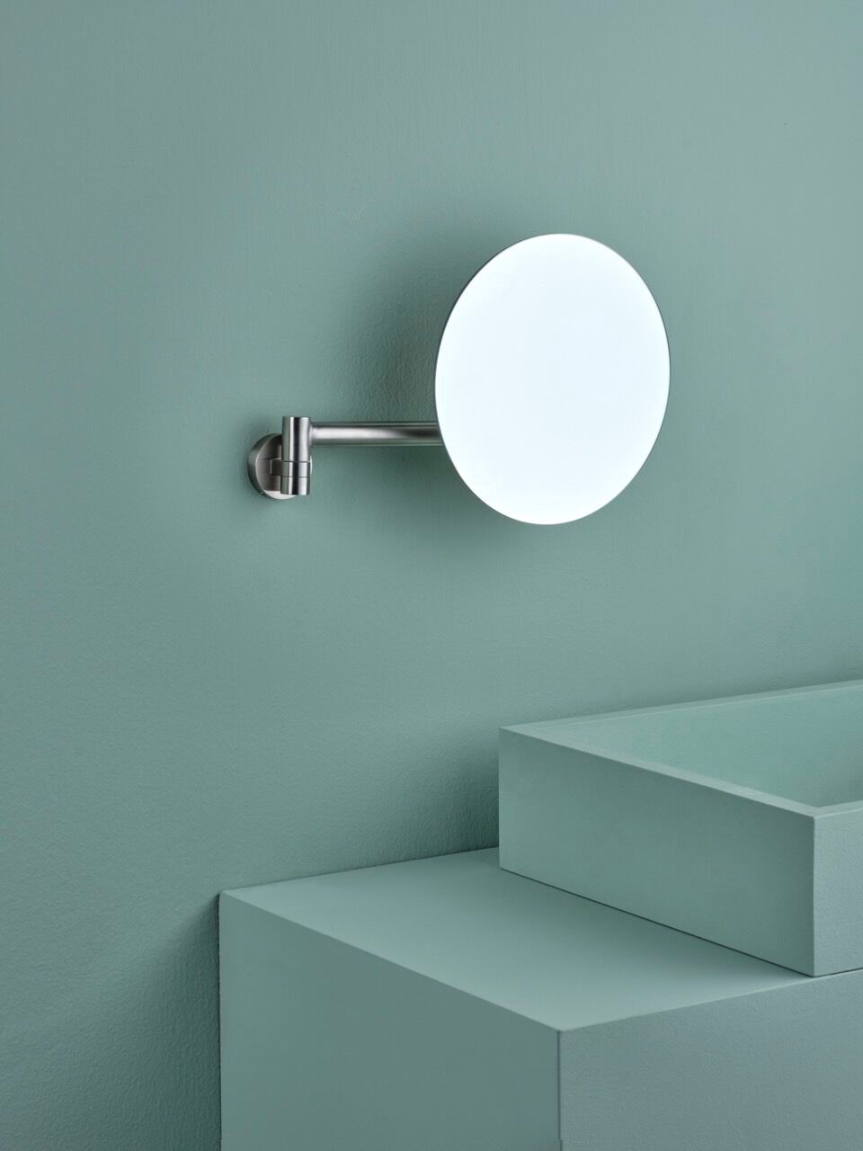 Настенное круглое увеличительное зеркало из нержавеющей стали BEAMTECH ACBT036/037 ARCH-00003227