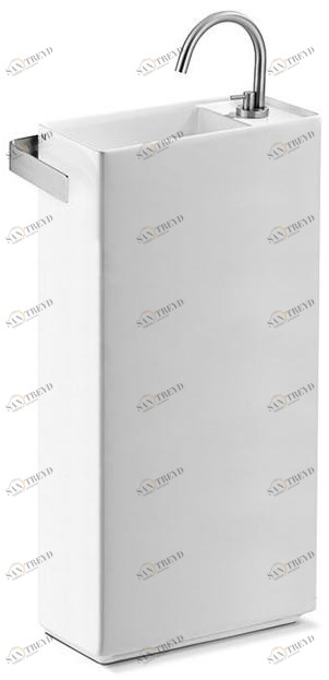 L635T0R1VP.100 Напольная раковина прямоугольная A. e T. Italia Fly mini Белый глянцевый AeT ITALIA