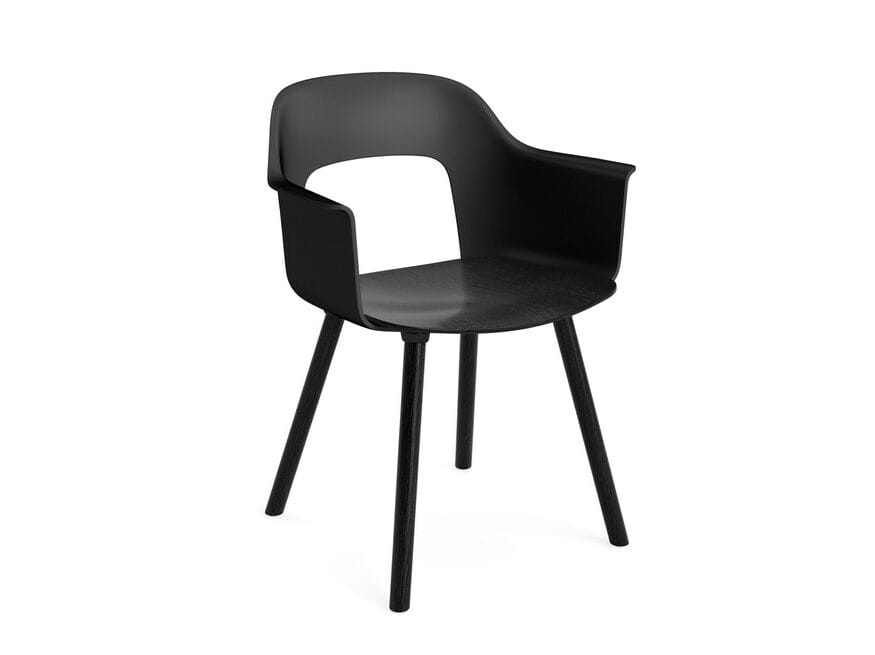 Подлокотник из полипропилена с деревянным сиденьем Hay макет ARCH-00040504 - Вид №21