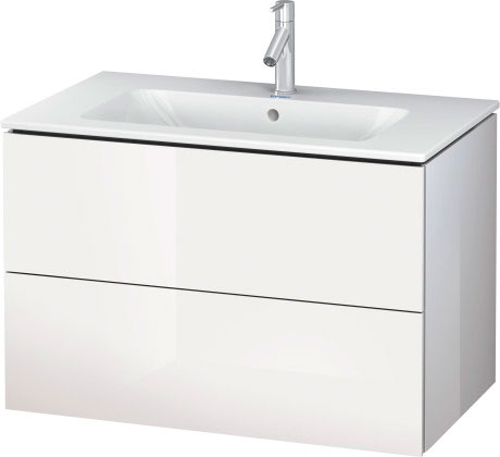 LC624102121 Тумбочка подвесная L-Cube #LC6241 820 x 481 мм Орех темный декор Duravit - Вид №3