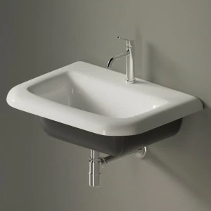 ACER07661RZG Подвесная раковина настенная прямоугольная Agape  серая