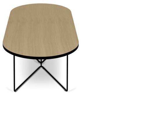 TemaHome Низкий овальный деревянный журнальный столик  9500.629730/09  - Вид №3