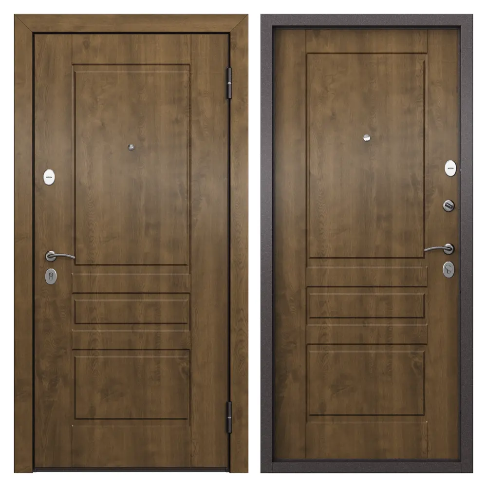 Дверь входная металлическая Страйд, 950 мм, правая, цвет летиция орех РР TOREX STLM-2160510