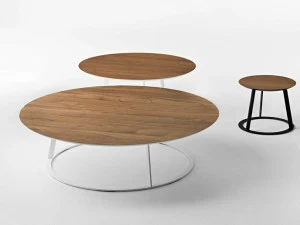 Casamania & Horm Круглый деревянный журнальный столик для гостиной Albino family