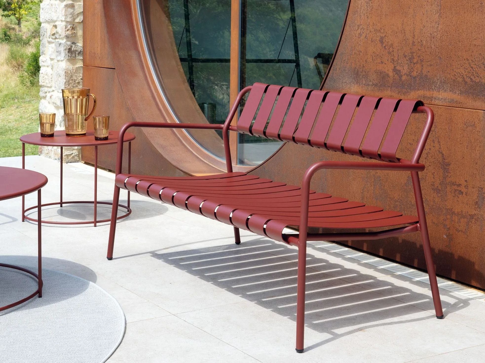 2-местный алюминиевый садовый диван Vermobil Verdea ARCH-00140426