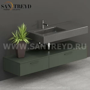 T17052FE2 Столешницы для использования в сочетании с тумбами и открытыми тумбами 170 см зеленая Globo ARREDO WOOD Италия