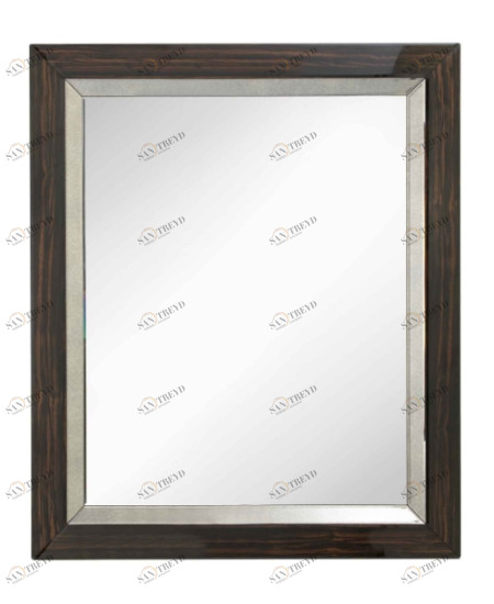 Зеркало прямоугольное настенное венге Harlem 100x120 см PUSHA ДИЗАЙНЕРСКИЕ 062639 Коричневый 