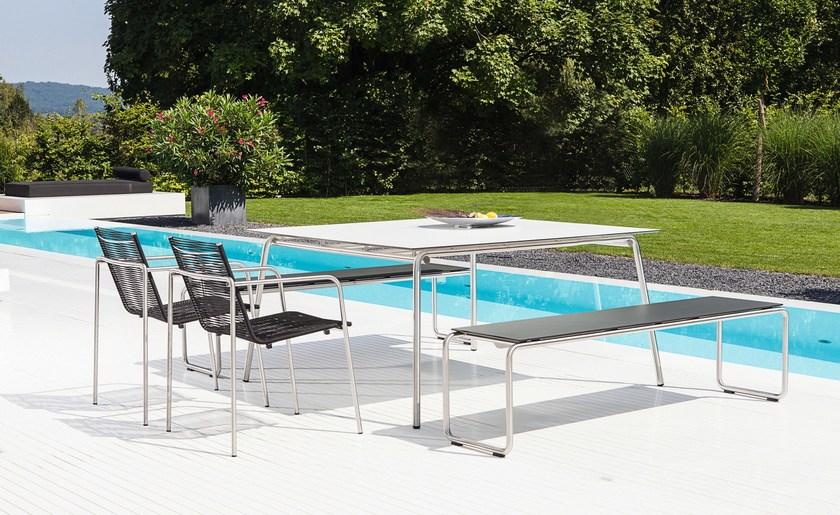 FISCHER MÖBEL Садовая скамейка из ламината Taku sun-id-1479739 - Вид №5