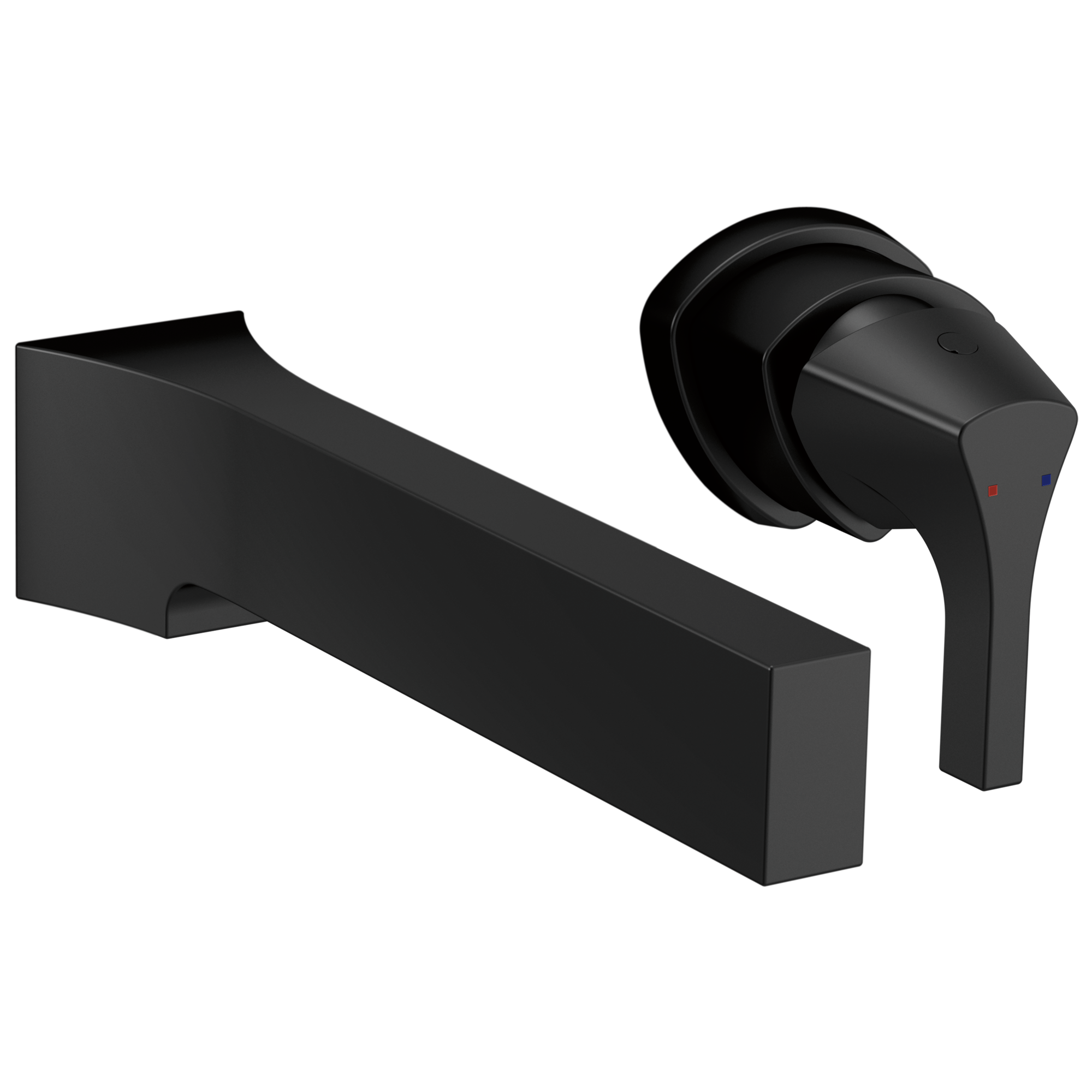 T4774-BLFL Напольная накладка для ванны с одной ручкой и ручным душем Delta Faucet Zura Матовый черный 