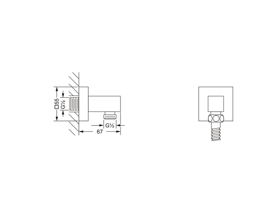 Шланговое подсоединение ½" JOERGER Empire Royal 626.13.155.000 - Вид №1