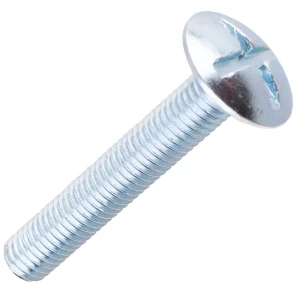 Болт мебельный DIN 607 С 10x60 мм оцинкованный 2 шт.