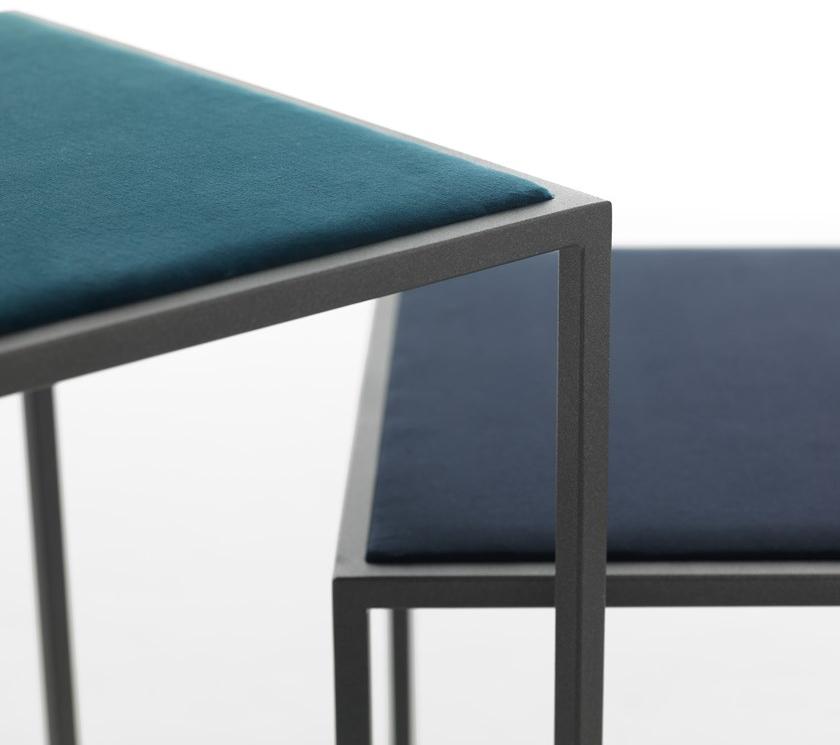 EPÒNIMO Квадратный стальной журнальный столик Gotham Gt002/003 - Вид №3