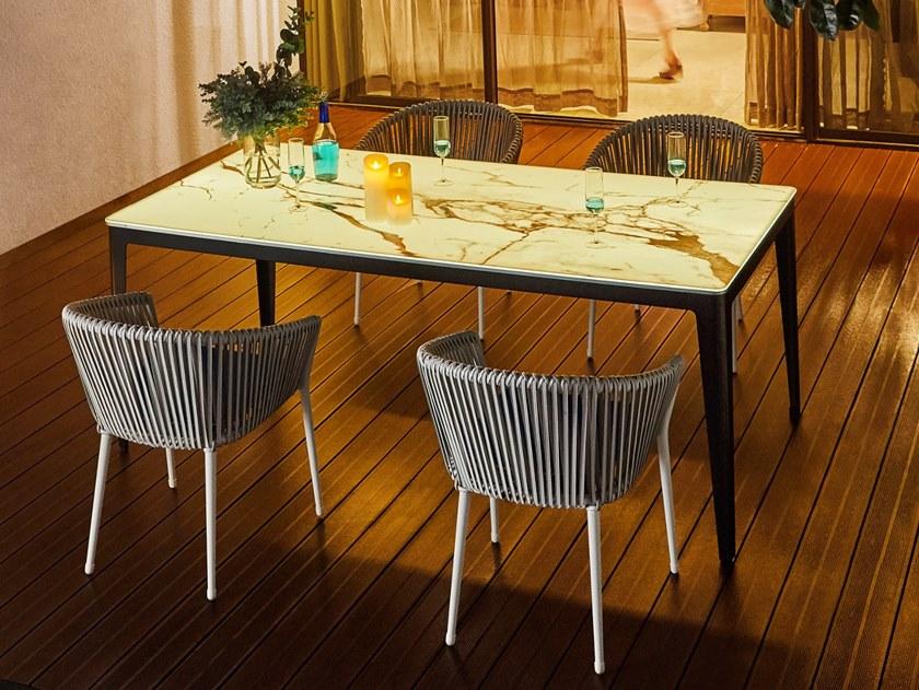 MOBIKA GARDEN Прямоугольный керамический садовый стол Petal sun-id-1380880 - Вид №2