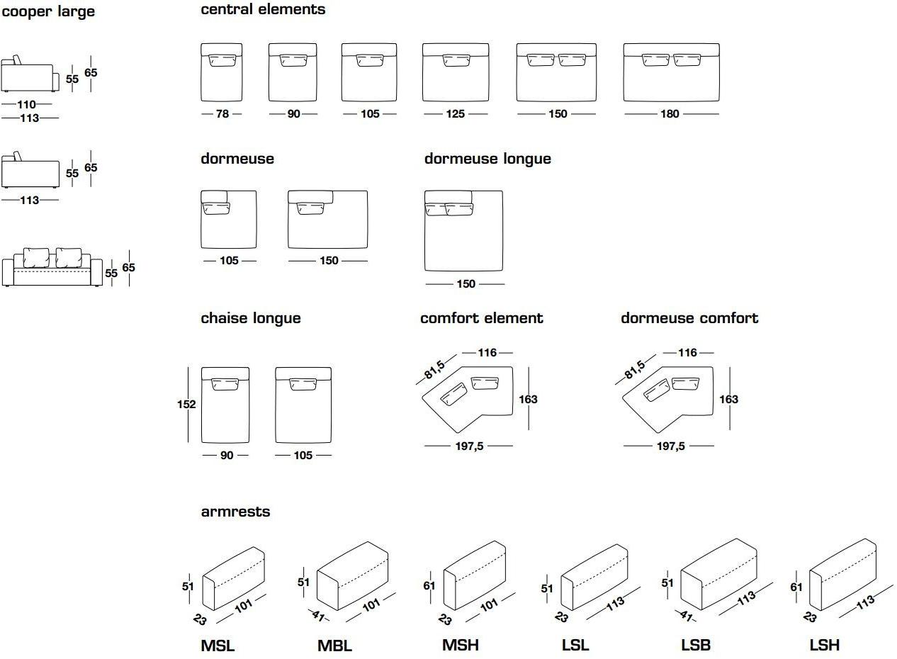 Frigerio Salotti Модульный тканевый диван Cooper sun-id-1506329 - Вид №5
