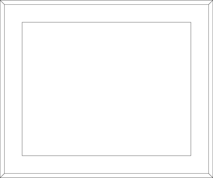 BY 2204 Зеркало в багетной раме cо встроенным LED-светильником 24 W EVOFORM Ledside - Вид №1