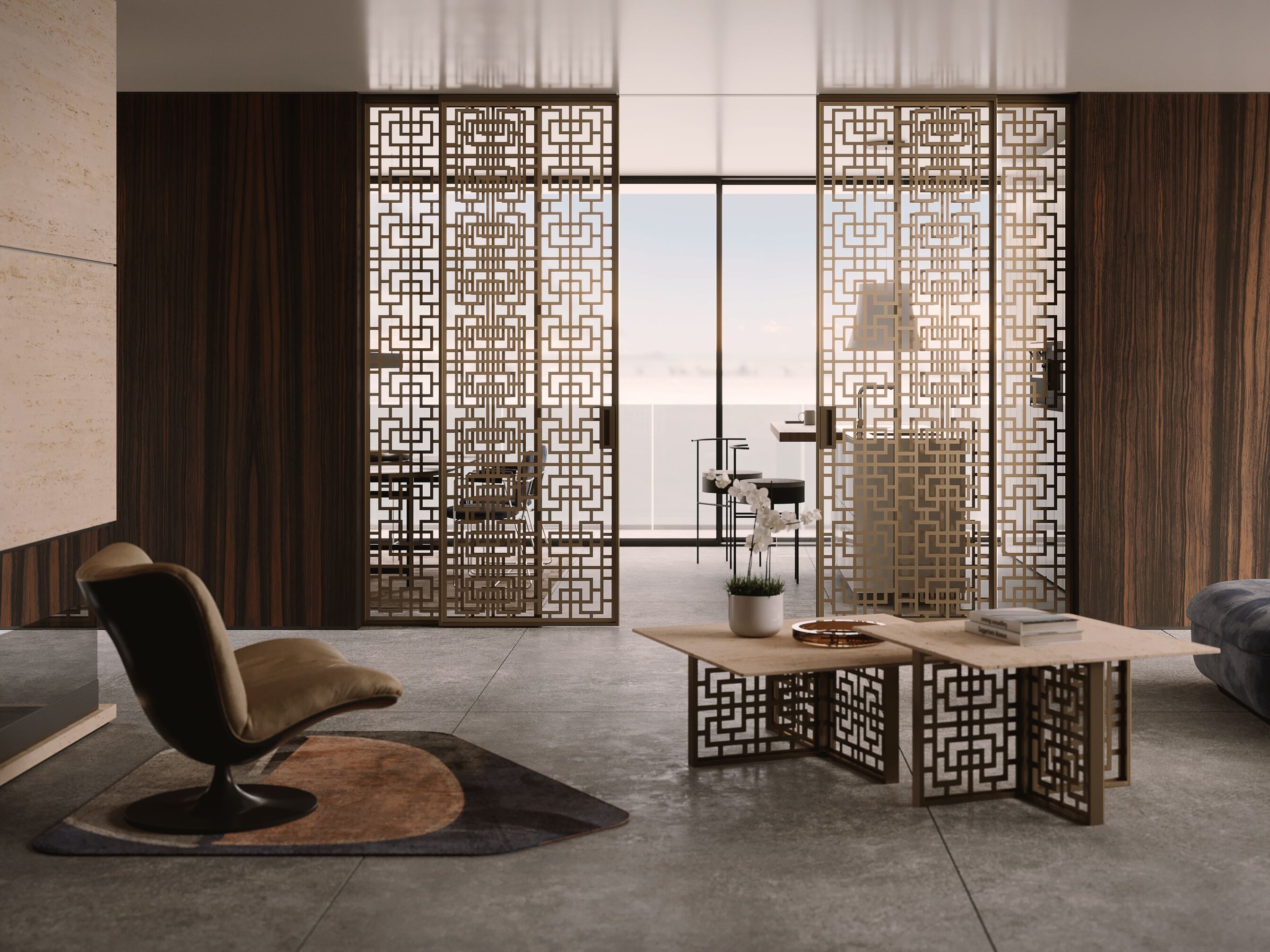 Раздвижные двери без удерживающего кармана Linvisibile Linvisibile Marea ARCH-00147660