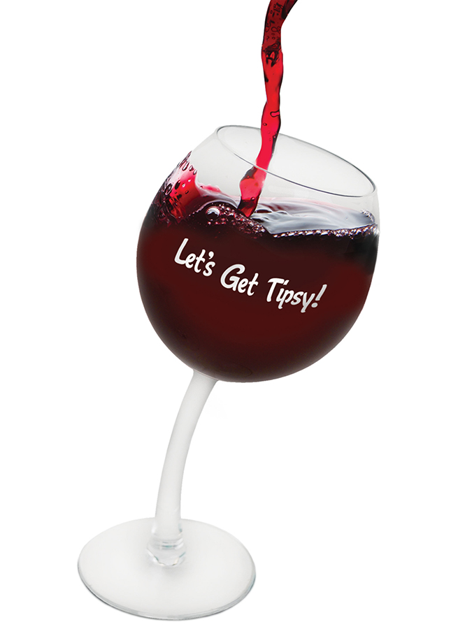 BMWGTP Набор бокалов , tipsy wine glass pair, 355 мл BigMouth  - Вид №3