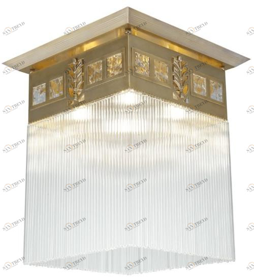 Patinas Lighting Потолочный светильник из латуни ручной работы Wiener sun-id-1362061