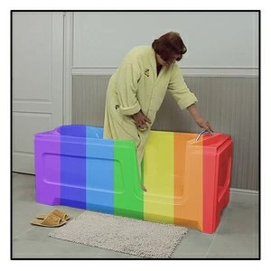 Ванна с дверцей Akcjum Relax 160-80-RH-RAL лежачая правосторонняя цветная