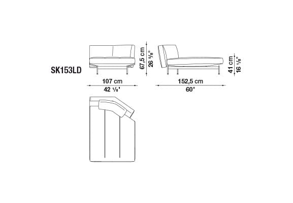 4-местный кожаный диван B&B Italia SAKé ARCH-00129422 - Вид №5