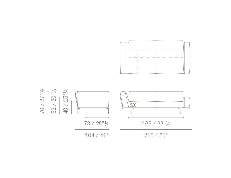 Ткань диван Poltrona Frau коллекция-диваны и кресла ARCH-00009449 - Вид №46