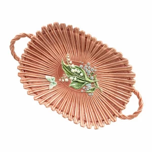 Хлебница (роспись) Розовые цветы