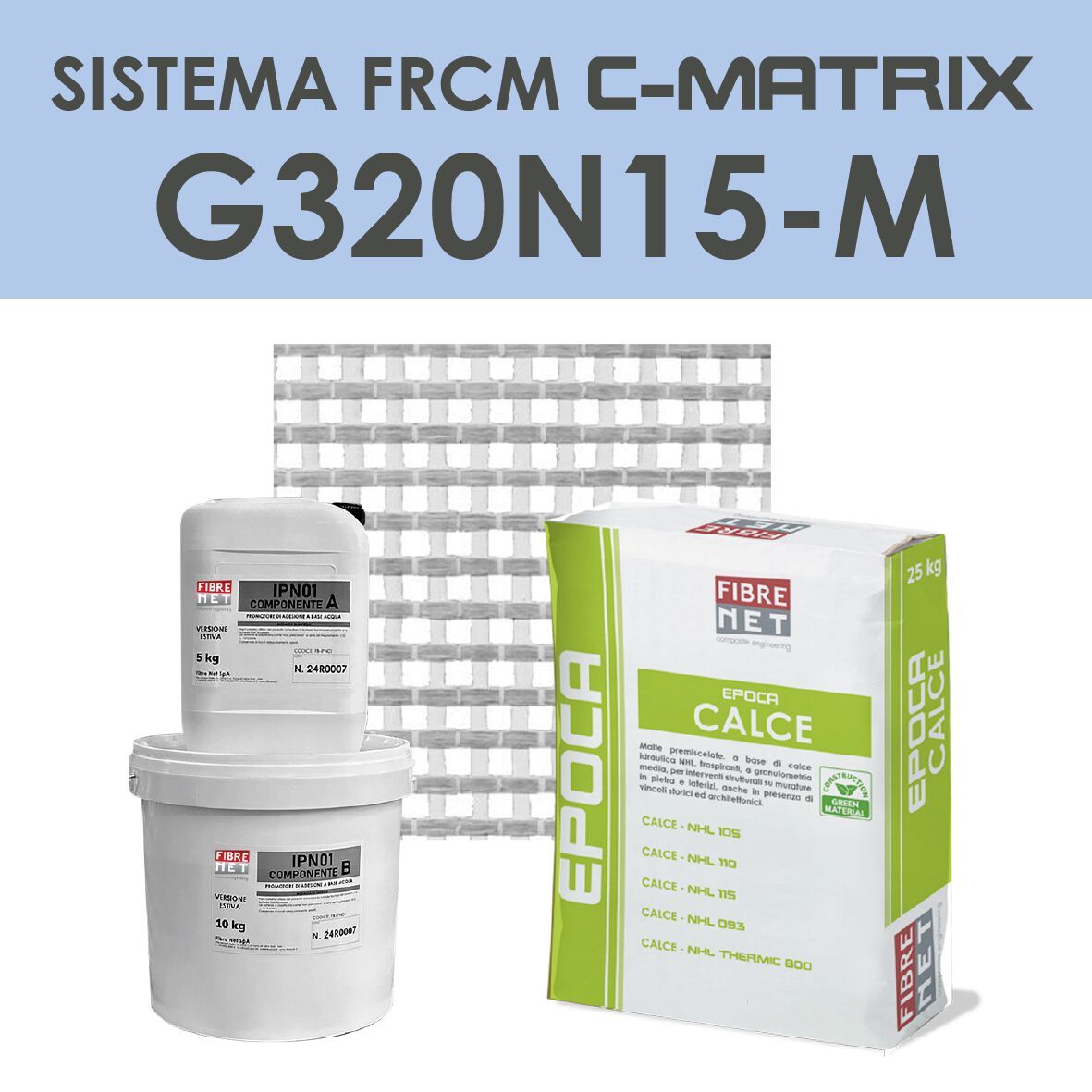 Система армирования FRCM Fibre Net C-MATRIX ARCH-00046103