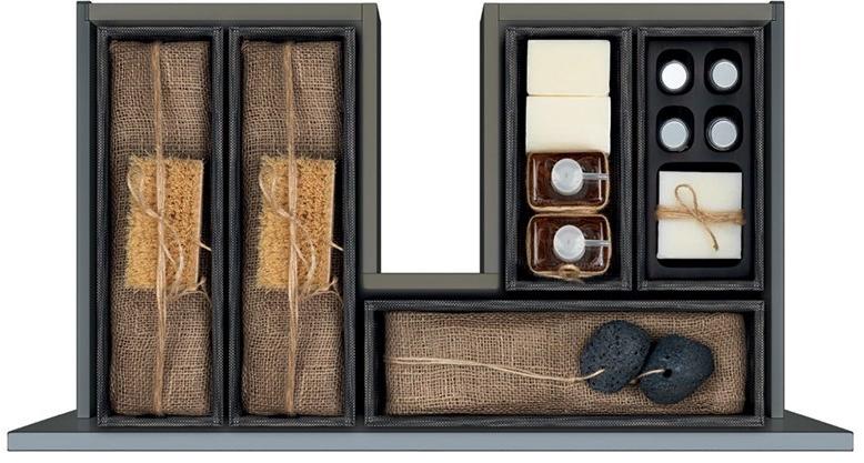 Karol Двойная подвесная тумба под умывальник с ящиками Cono Karolitalia sun-id-1438654 - Вид №3