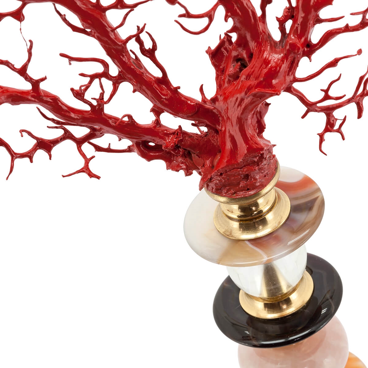 600695-10 ABHIKA OBELISQUE CORAL HORSE WHITE  - Вид №4