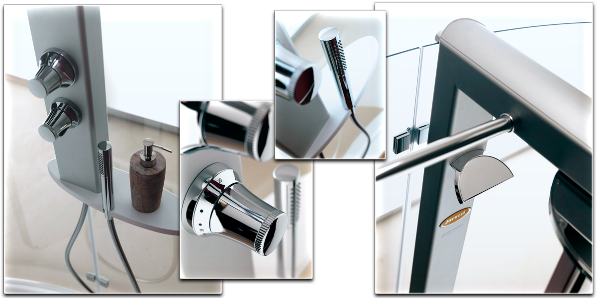 Душевое ограждение с колонной Start 140х70 9447-12320 Sx Jacuzzi 944712320SX - Вид №2