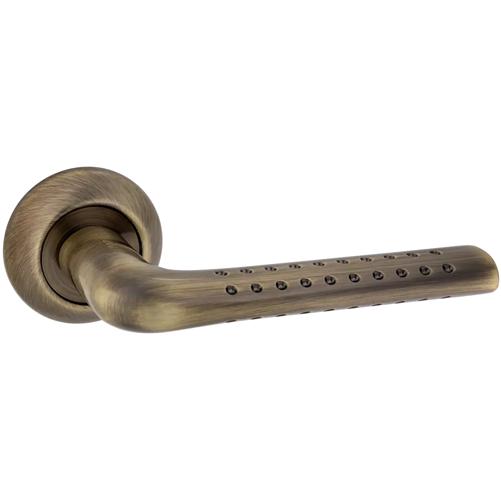 Ручка дверная на розетке Apecs Megapolis «Seattle» H-0887-A-MB, алюминий, цвет матовая бронза STLM-2048212