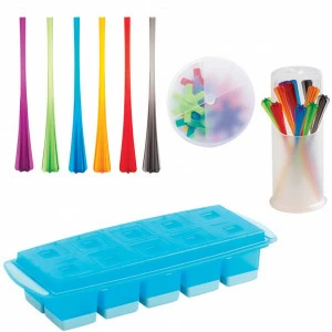 Набор для коктейля разноцветный в подарочной упаковке Mastrad MASTRAD ДИЗАЙНЕРСКИЕ 00-3951970 Голубой;желтый;красный;разноцветный