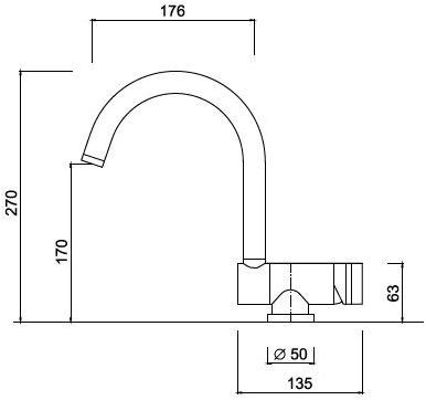 Rubinetteria Giulini Смеситель для кухни, однорычажный Myring Fmr0031 - Вид №1