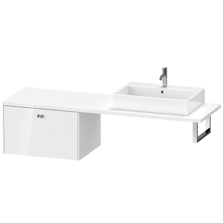 BR515401818 Шкафчик для консоли Brioso #BR5154 720 x 550 мм Белый матовый, декор Duravit - Вид №2