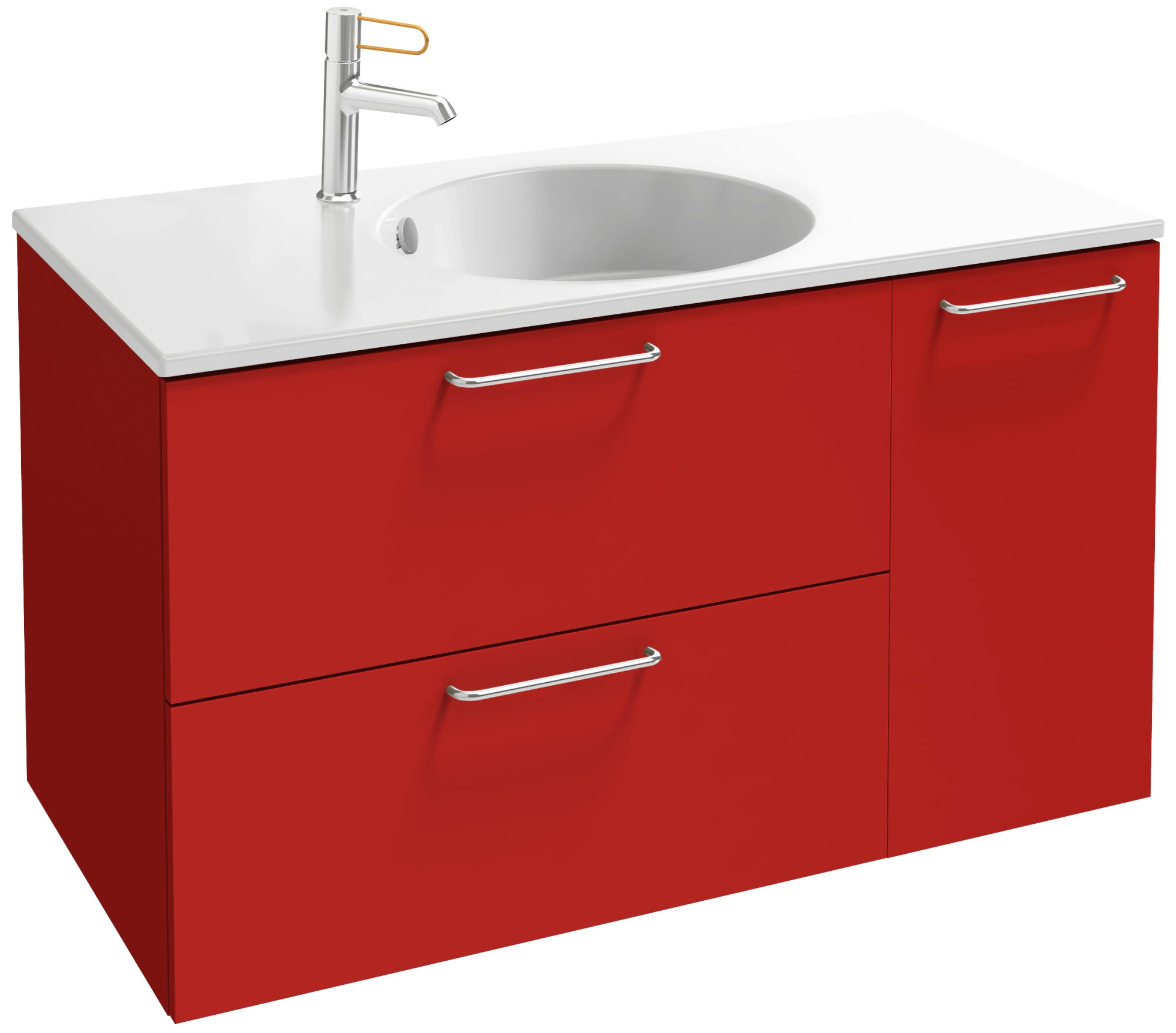 EB2543-R5-M90 Тумба под столешницу 90 см, 2 ящика/1 дверца, хромированная ручка JACOB DELAFON ODÉON RIVE GAUCHE ODEON RIVE GAUCHE