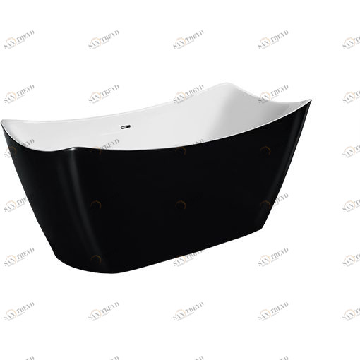 Ванна акриловая отдельностоящая Black Agate Lagard MEDA lgd-mda-ba