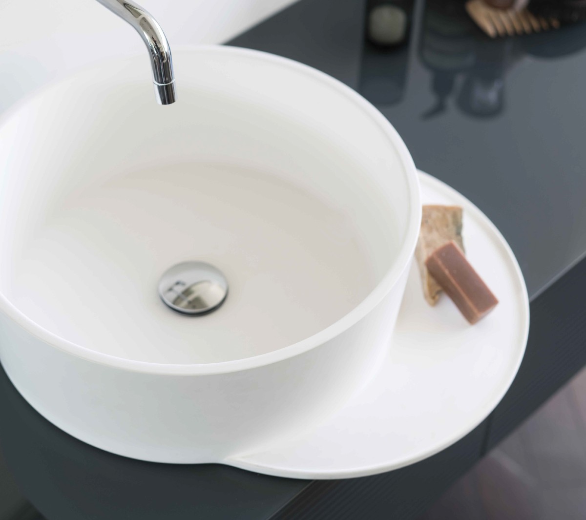 EXLAVTONDPLAT/ME Накладная раковина на столешницу  круглая Ex.T Plateau - Вид №6