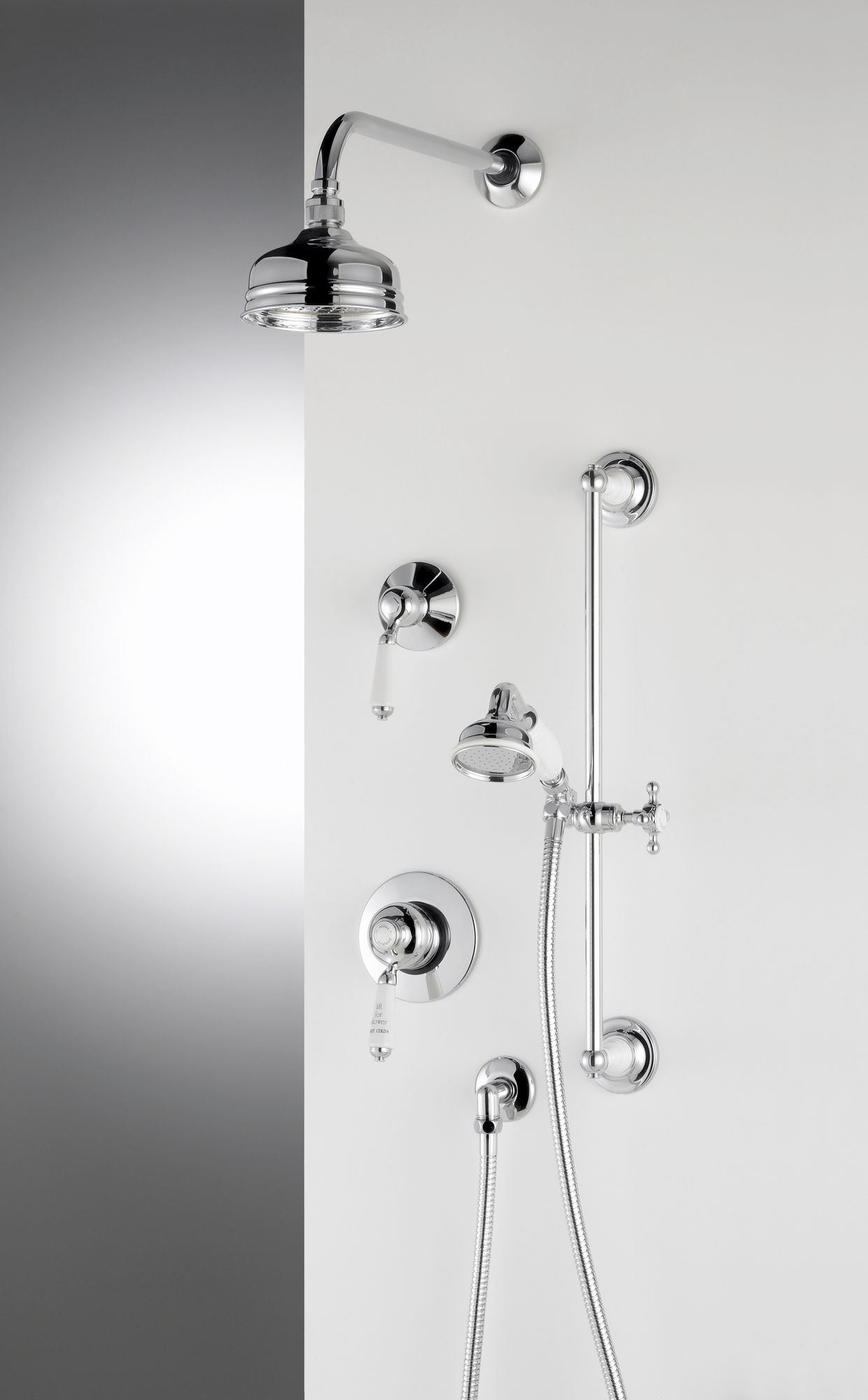 Traditional bathrooms Смеситель для душа с фарфоровой ручкой ASCOT Tbmskit1.expvariantenverschiedene  - Вид №3