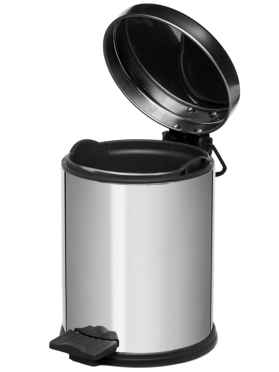 Вёдра с педалью и крышкой Andromeda 3L Chrome NAVAKO 11002 - Вид №1