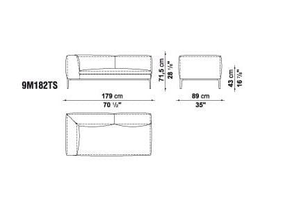 Угловой диван из ткани B&B Italia Michel ARCH-00050009 - Вид №30